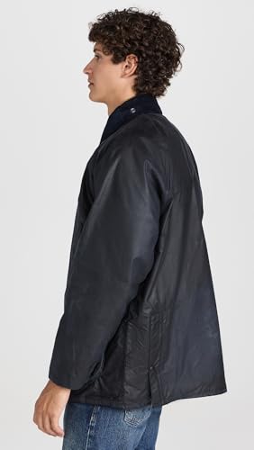 Image of Barbour Men's Bedale Wax Jacket, Navy, 36