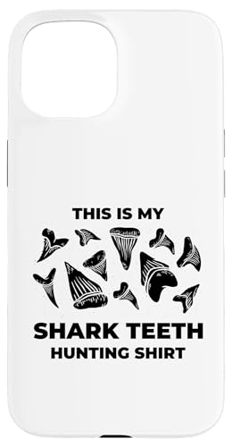 Camiseta de Caza This Is My Shark Teeth Fossil Treasure Hunter Carcasa para iPhone 15