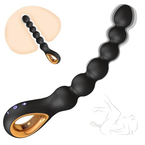 Analkugeln Analkette mit 6 Anal Beads, Sex Spielzeug anal Vibrator Prostata Stimulation Männer Analplug Sexspielzeug Buttplug Analplugs Analspielzeuge, Analvibratoren für Männer Anfänger Die Paare