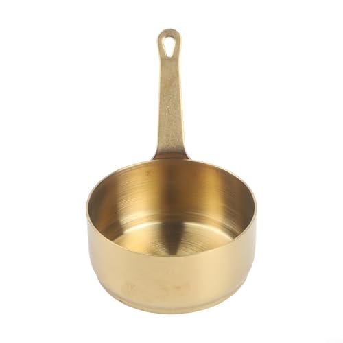Casseruola da 100 ml realizzata in acciaio inossidabile per un uso sicuro per riscaldare liquidi e preparare salse leggere (oro (100 ml)
