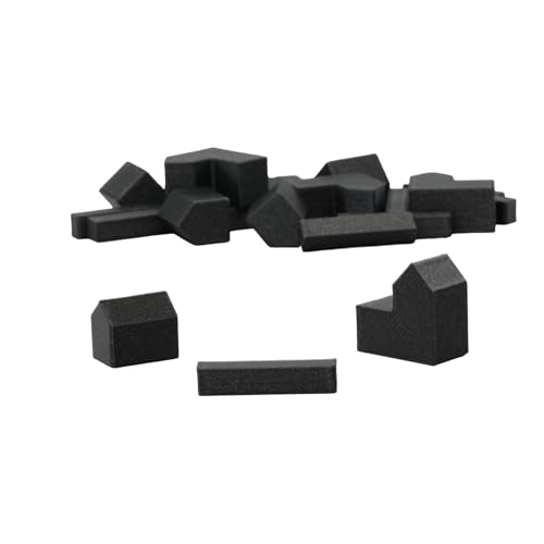 BKPrint3D Replacement Pieces for Catan Board Game | Settlers Pieces | 82 Colors | Base Set | (67_Galaxy_Black)