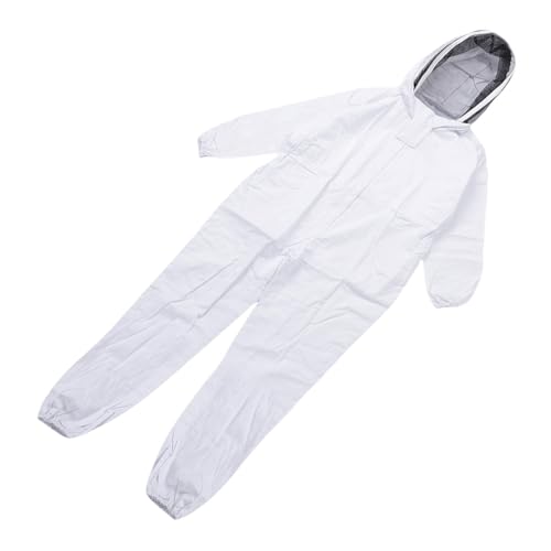 Traje de apicultor blanco a prueba de picaduras con capucha ventilada