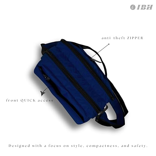 Image of I. B. H IBH Stylish Sling Bag for Men & Women CrossBody small Passport Travel side massanger one strap shoulder bag With Antitheft pocket also Waterproof Durable Adjustable