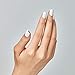 KISS imPRESS No Glue Mani Press On Nails, , 'Frosting', White, Short Size, Squoval Shape, Includes 30 Nails, Prep Pad, Instructions Sheet, 1 Manicure Stick, 1 Mini File