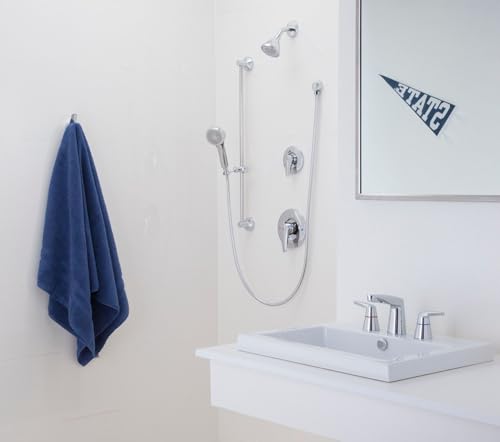 Kit de acabados metálicos Moen T9342EP15 para ducha comercial Posi Temp Transfer, 1,5 GPM (válvula no incluida), cromado miniatura 3