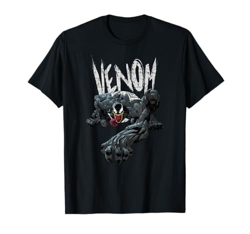 T-shirt Marvel Venom Eddie Brock en coton noir pour homme