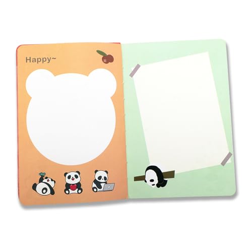 Image of COI Lucky Panda Diary Notebook - 192 Pages Hardcover Journal for Kids & Girls | Pink Panda Dreamer Design Writing Diary for School & Personal Notes