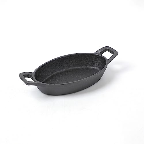 Comparison: Best Mini Cast Iron Cookie Kit 5 HAWOK Cast Iron Mini Oval Serving Dish 6.1 inchx 3.85 inch 8oz………
