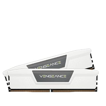 CORSAIR Memória de computador Vengeance DDR5 RAM 64GB (2x32GB) 5600MHz CL40 Intel XMP iCUE compatível - branca (CMK64GX5M2B5600C40W)