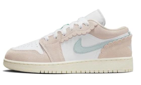 NIKE Big Kid's Air Jordan 1 Low SE Guava Ice/Jade Ice-White (DZ5356 800) - 4