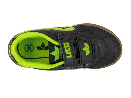 Lico Unisex Kinder Bernie V Hallenschuhe, Schwarz Lemon, 39 EU