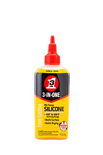 3-IN-ONE - 120001 All-Temperature Silicone Drip Oil, 4 OZ