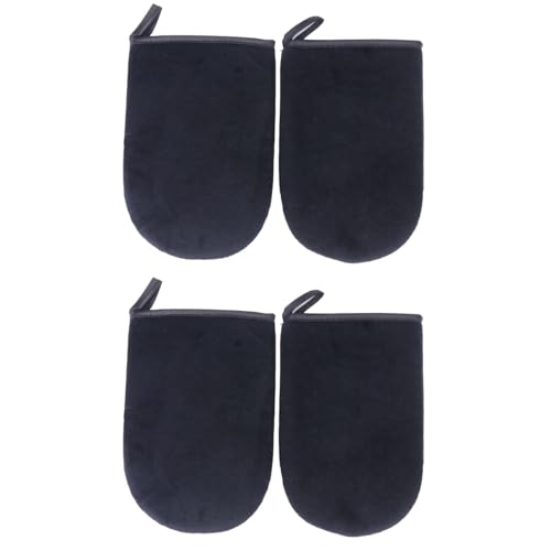 Healeved 4 Pcs Self Tanning Applicator Mittens Sun Screens Lotion Mini Face Tanning Mitt Face Applicator Mitt Self Tanner Mitt Tanning Exfoliator Mitt Bath Mitt Sunscreen Essential Oil