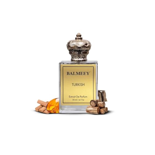 Image of Turkish Extrait De Parfum for Men & Women | Long Lasting Arabic Perfume with Rose, Amber, Saffron & Oud Mukhalat | Luxury Strong Fragrance Oil Inspired Attar | Unisex Premium Perfume 50 ml