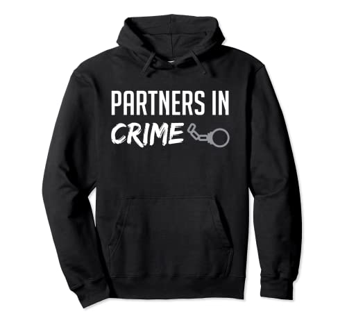 Couples Apparel WVK3NG7Y5PC Partners In Crime Matching Couple Outfits Pullover Hoodie cover