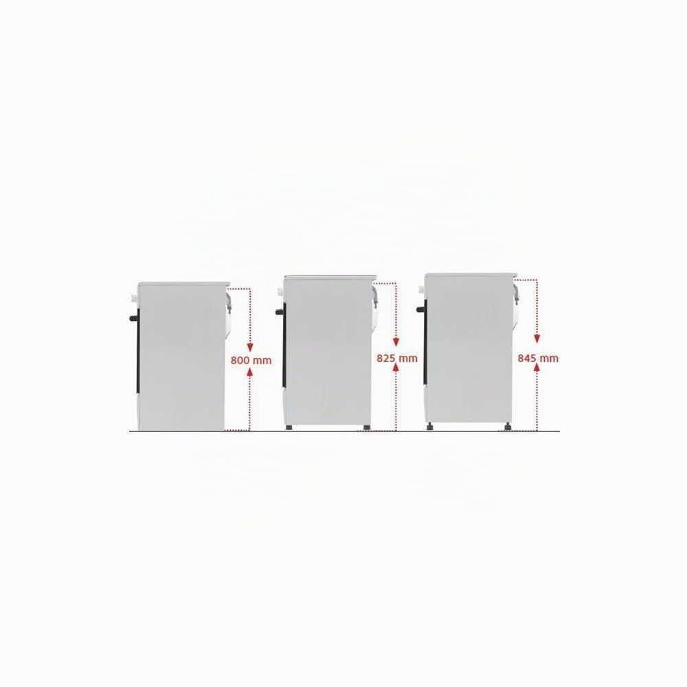 OCEANIC - Cuisiniere vitrocéramique 50 x 50 cm, four convection naturelle, four 48L silver