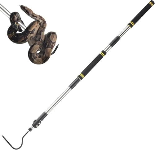 Image of Snake Hook, Stainless Steel Snake Hook and Reptile for Controlling, Moving,Or Catching Snakes 52 inch-79 inch
