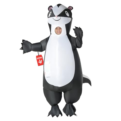 Morph Costume Gonflable Enfant, Déguisement Putois, Animaux Carnaval, Idéal Fêtes et Événements, Taille Unique