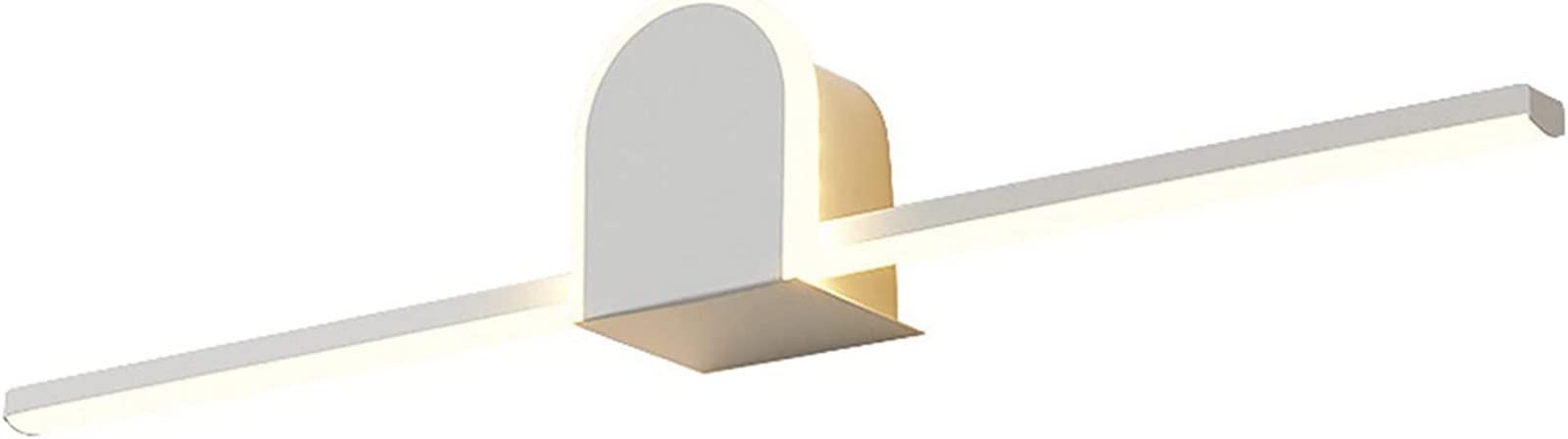 Luz de espejo Luces delanteras de espejo LED Tocador de maquillaje de Europa del Norte Lámpara de luz de tocador Lámpara de exhibición Lámpara de espejo blanca Lámpara de pared de decoración