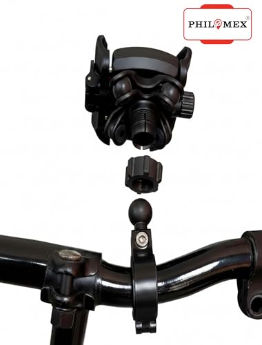 Image of Anti Vibration Damper with Quick Release 360 Rotation Waterproof Bike /Motorcycle /Scooter Mobile Phone Holder, Stand, Mount Ideal for Maps and GPS Navigation