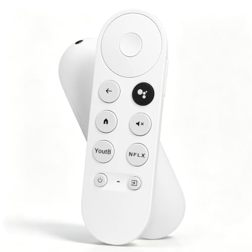 Substituição para controle remoto Google-Chromecast, para controle remoto | Para Google TV Streamer 4K e Snow Google Chromecast TV 4K/HD, controle de voz compatível com G9N9N, 2 atalhos