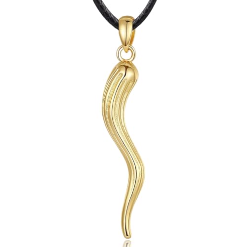 Corne italienne en argent collier amulette de l'amitié et cadeau créatif pour vos proches