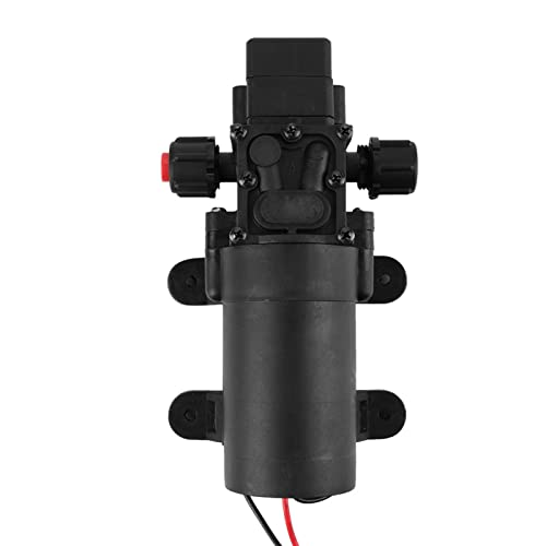 Pompa a Diaframma DC 24V 80W, Pompa a Membrana Elettrica per Trasferimento Acqua con Pressostato Automatico