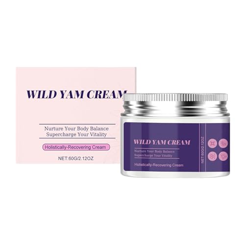 Crema De Ñame | Crema De Ñame Para Equilibrio Hormonal - Mantequilla Facial Hidratante Natural Con Bayas Saint Germain Cuidado De La Piel Para Sensible, Todos Los Tipos Y Mujeres