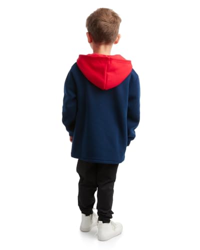 Image of Marvel Toddler Boys Quarter Zip Hoodie Fleece Graphic Pullover Hoodies