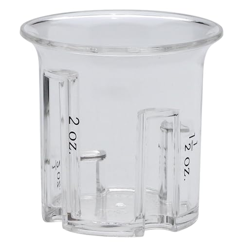 Jigger medidor HIC Kitchen acrílico 2 onzas miniatura 5