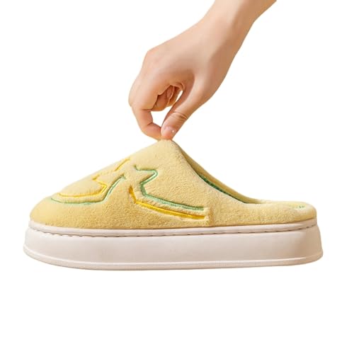 Chausson hiver brodé en coton doux pour des nuits cocooning à la maison - 6