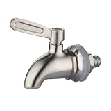 HAKIDZEL Wine Barrel Faucet Stainless Steel Barrel Spigot Wine Pot Tap 2.95 X 2.75 X 0.98 in Easy Install Drink Spout for Home Bar Restaurant Kitchen Water Dispensing