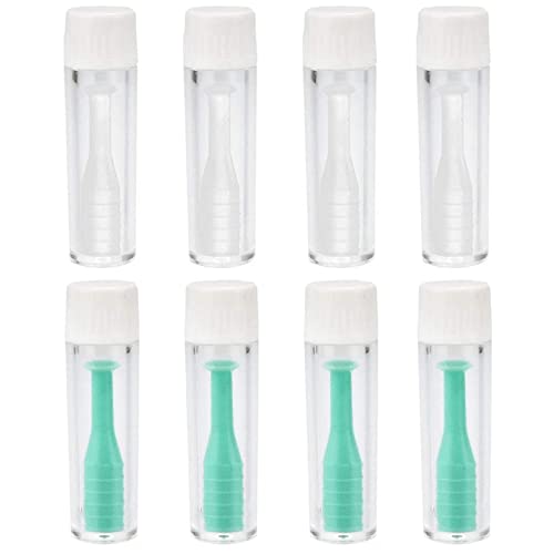 8 PCS Ventouse Pour Lentilles De Contact Quotidiennes Dissolvant De Lentilles De Contact Ventouses Pour Lentilles De Contact Dures Et Souples Pour Lentilles De Contact Rigides Et Souples (Vert Blanc) - Image 3