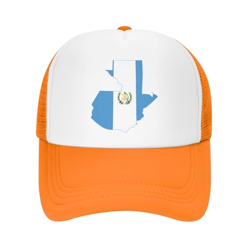 Flag of Guatemala Map Trucker Hat Snapback Mesh Baseball Cap Unisex2