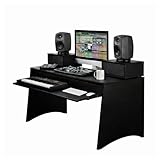 Bureau modulaire pour studio de production musicale par Gear4music, Noir