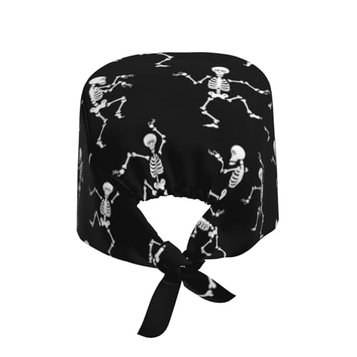 Image of Working Cap, Scrub Cap with Sweatband, Adjustable Tie Back Hat Breathable Headgear for Women /Men