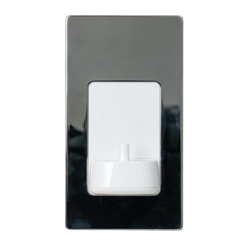 Image of Evoges In-Wall Electric Toothbrush Charger, Compatible with Oral-B & Braun, supplied with additional M3.5 75mm Length Flat Head Screws, by Proofvision (Polished Steel, Single)