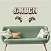 In-Style Decals Wall Vinyl Decal Home Decor Art Sticker 3D Personalized Name Boy Girl Gamer Controller Video Game Studio Teen Nursery Play Room Removable Stylish Mural Unique Design 2508
