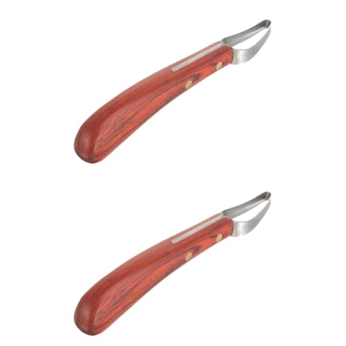 Happyyami 2pcs Ergonomic Hoof Tool Hoof Repair Tools Set Manganese Steel Trimmer Daily Use for Horse