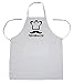 Petitebelle - Grembiule da cucina in poliestere per adulti bianco Taglia unica