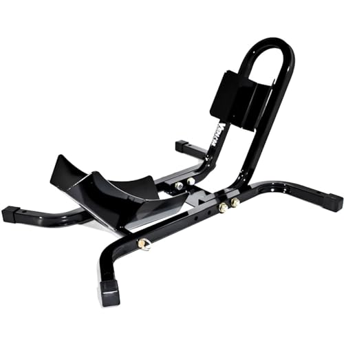 Universal Motorcycle Wheel Tire Chock Self-locking Bike Stand Cradle Chocks Compatible with Harley Davidson Yamaha Honda Kawasaki Suzuki Ducati BMW - Sport Street Bike Cruiser Bike Touring Bikes