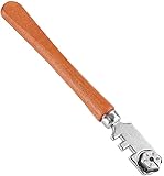 Glass Cutter, 30MM Professional Six Wheel Glass Cutter Craft Cutting Kit Tool with Handle Beautiful...