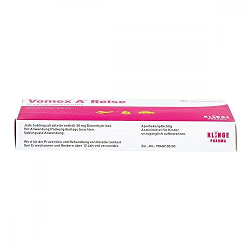 VOMEX A Reise 50 mg Sublingualtabletten, 10 St.