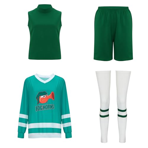 Paklemy Women Riley Andersen Ice Hockey Jersey Costume Outfit Cartoon Characters Halloween Cosplay Team Uniform Suits (Medium) - Thumbnail 4