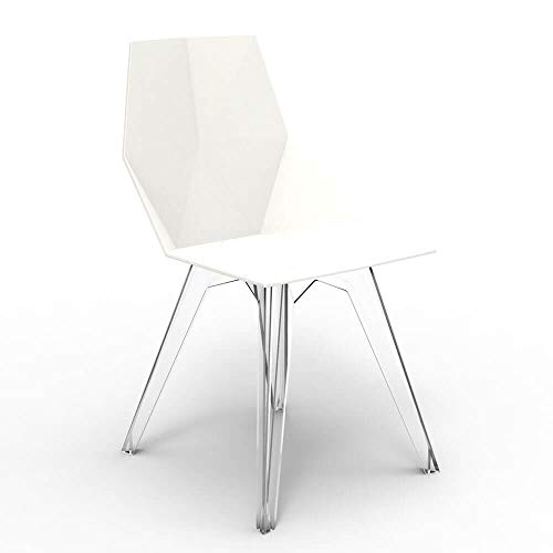 Set 4 Vondom Faz chair for outdoor white