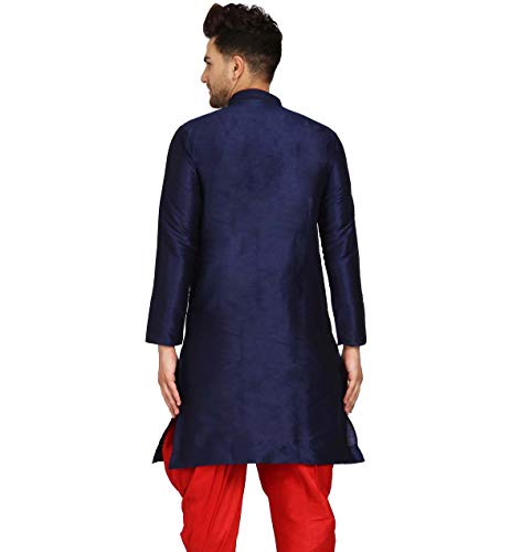 Image of Men's Ethnic Silk Loop Button Kurta