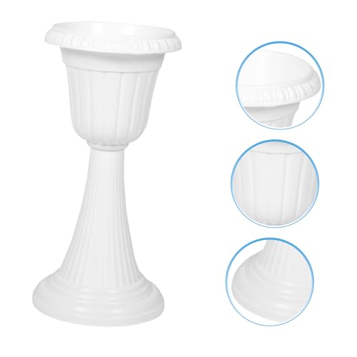 Vaso a colonna romana Detive Blumentopf anfora per balcone giardino matrimonio vaso di fiori in plastica bianca Slish Blumensäule per decorazione veranda