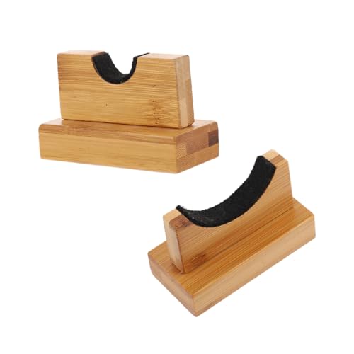 WHAMVOX Horizontal Baseball Bat Stand Wood Bracket Bat Display Case for Baseball Fans