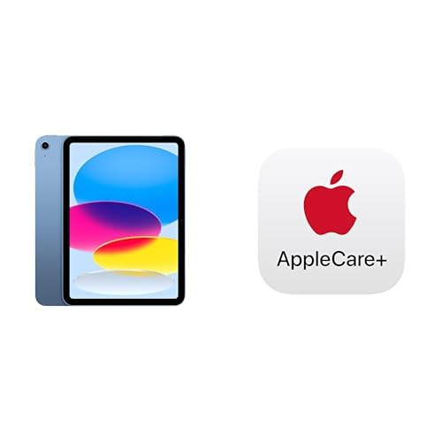 Apple iPad 11-inch: A16 chip, 11-inch Model, Liquid Retina Display, 512GB, Wi-Fi 6, 12MP Front/12MP Back Camera, Touch ID, All-Day Battery Life — Blue with AppleCare+ (2 Years) - Wi-Fi - 512GB - Blue - With AppleCare+ (2 Years)