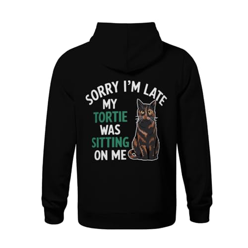 Kids Cool Tortie Cat Owner Dad Tortoiseshell Cat Mom Boys Girls Lightweight Kangaroo Pocket Fleece Hoodies3